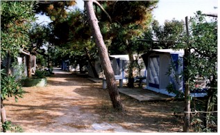 The arrangement of tents